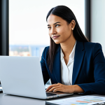 A professional wealth manager in a modest business suit, seated at a modern desk, attentively discussing diverse financial strategies with a client. The client is also professionally dressed. On the desk, there is a laptop displaying abstract financial charts and subtle, stylized representations of diverse investment assets. The setting is a sleek, well-lit modern office with a large window offering a blurred city view. The scene emphasizes professionalism, trust, and clarity. Fully clothed, appropriate attire, modest clothing, safe for work, appropriate content, professional dress, perfect anatomy, correct proportions, natural pose, well-formed hands, proper finger count, natural body proportions, professional photography, high quality.